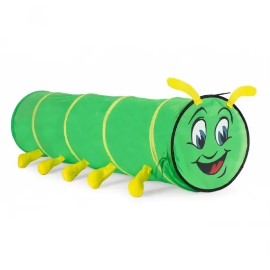 Cort de joaca pentru copii cu tunel Ecotoys 8601 - Omida verde Cort de joaca pentru copii cu tunel Ecotoys 8601 - Omida verde