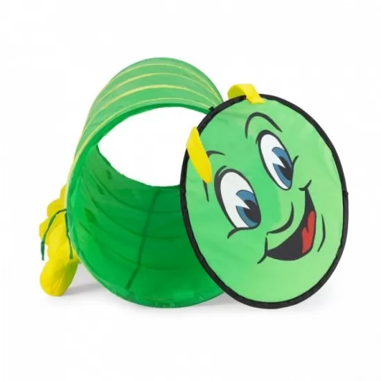 Cort de joaca pentru copii cu tunel Ecotoys 8601 - Omida verde Cort de joaca pentru copii cu tunel Ecotoys 8601 - Omida verde