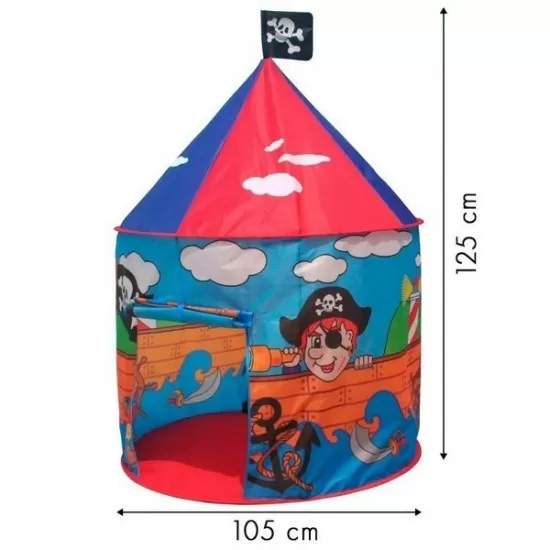 Cort de joaca model pirati cu ilustratii grafice Cort de joaca model pirati cu ilustratii grafice