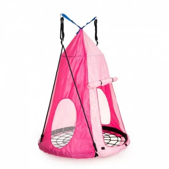 Cort de joaca pentru leagan Ecotoys B-TNT01 - Roz Cort de joaca pentru leagan Ecotoys B-TNT01 - Roz