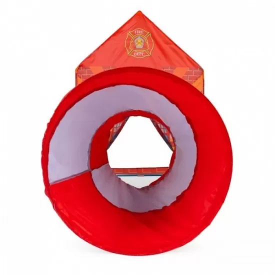Cort de joaca statie de pompieri cu tunel Ecotoys Cort de joaca statie de pompieri cu tunel Ecotoys
