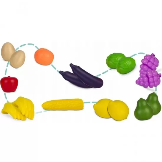 Cos de cumparaturi cu accesorii incluse Ricokids 773400 - Albastru Cos de cumparaturi cu accesorii incluse Ricokids 773400 - Albastru