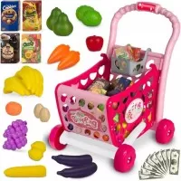 Cos de cumparaturi cu accesorii incluse Ricokids 773401 - Roz