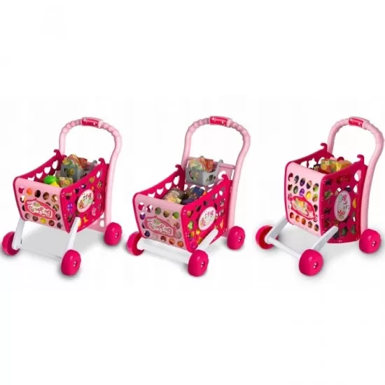 Cos de cumparaturi cu accesorii incluse Ricokids 773401 - Roz Cos de cumparaturi cu accesorii incluse Ricokids 773401 - Roz