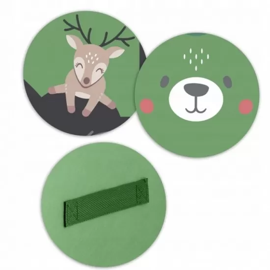 Cos de depozitare 2 in 1 cu salteluta de joaca pentru copii Nukido - Verde Cos de depozitare 2 in 1 cu salteluta de joaca pentru copii Nukido - Verde