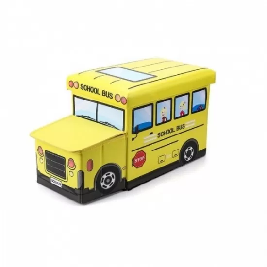 Cos pentru depozitarea jucariilor Ecotoys OR16WZ3 - Autobuz scolar Cos pentru depozitarea jucariilor Ecotoys OR16WZ3 - Autobuz scolar