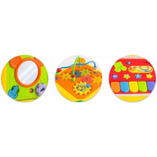Cub educational cu blocuri, sunete si diverse activitati Ricokids RK-747 Cub educational cu blocuri, sunete si diverse activitati Ricokids RK-747