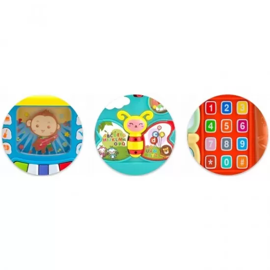 Cub educational cu blocuri, sunete si diverse activitati Ricokids RK-748 Cub educational cu blocuri, sunete si diverse activitati Ricokids RK-748