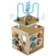 Cub educational din lemn cu diverse activitati, 15.5 x 17 cm, Nukido Cub educational din lemn cu diverse activitati, 15.5 x 17 cm, Nukido