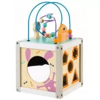 Cub educational din lemn Ecotoys 1030 