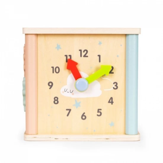 Cub educational din lemn pentru copii Ecotoys Cub educational din lemn pentru copii Ecotoys