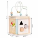 Cub educational din lemn pentru copii Ecotoys Cub educational din lemn pentru copii Ecotoys