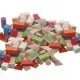 Set cuburi din lemn Ecotoys 100 piese Set cuburi din lemn Ecotoys 100 piese