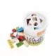 Set cuburi din lemn Ecotoys 100 piese Set cuburi din lemn Ecotoys 100 piese