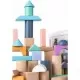 Cuburi din lemn Ecotoys 100 piese