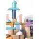 Cuburi din lemn Ecotoys 50 piese