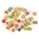 Set cuburi din lemn cu litere, cifre si imagini 32 piese Ecotoys HM014520 Set cuburi din lemn cu litere, cifre si imagini 32 piese Ecotoys HM014520
