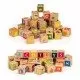 Set cuburi din lemn cu litere, cifre si imagini 32 piese Ecotoys HM014520 Set cuburi din lemn cu litere, cifre si imagini 32 piese Ecotoys HM014520