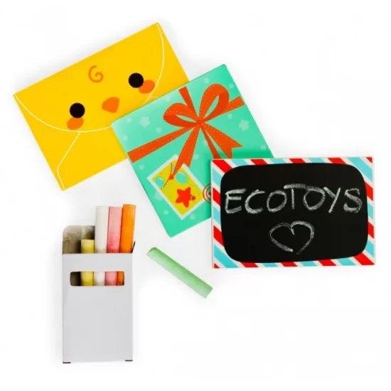 Cutie pentru scrisori din lemn pentru copii Ecotoys 2623 Cutie pentru scrisori din lemn pentru copii Ecotoys 2623