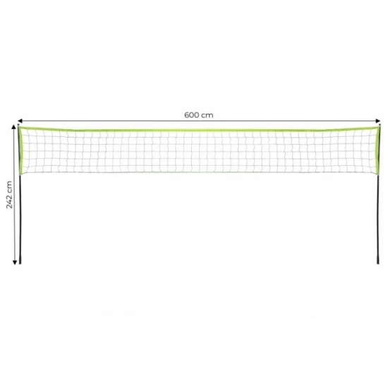 Fileu portabil pentru volei cu cadru, 600 x 242 cm, MultiGarden VS-5.7X2.3