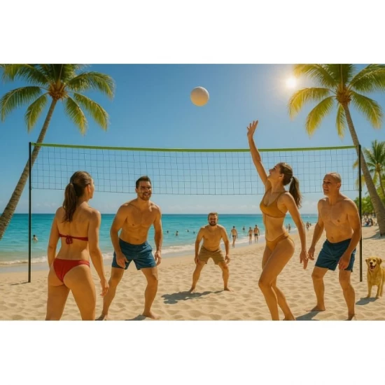 Fileu portabil pentru volei cu cadru, 600 x 242 cm, MultiGarden VS-5.7X2.3