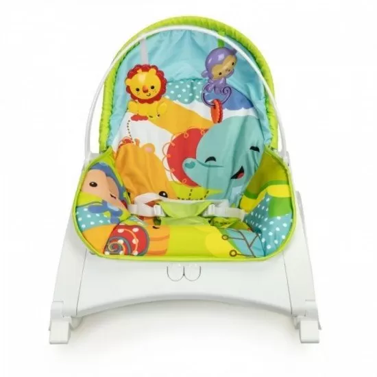 Fotoliu balansoar 3 in 1 cu vibratii Ecotoys - Jungla Fotoliu balansoar 3 in 1 cu vibratii Ecotoys - Jungla