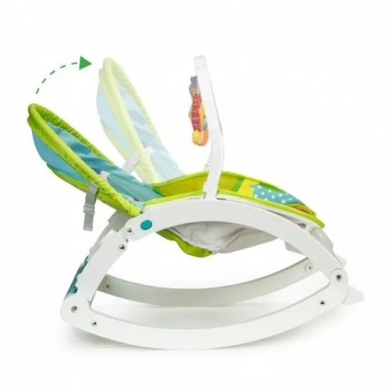 Fotoliu balansoar 3 in 1 cu vibratii Ecotoys - Jungla Fotoliu balansoar 3 in 1 cu vibratii Ecotoys - Jungla