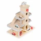 Garaj tip parcare, din lemn, pentru masinute cu lift si masinute Ecotoys Garaj tip parcare, din lemn, pentru masinute cu lift si masinute Ecotoys