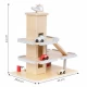 Garaj tip parcare, din lemn, pentru masinute cu lift si masinute Ecotoys Garaj tip parcare, din lemn, pentru masinute cu lift si masinute Ecotoys