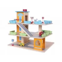 Garaj tip pista pentru masinute cu lift si masinute Ecotoys