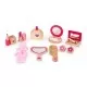 Gentuta de make-up cu 10 elemente din lemn Ecotoys Gentuta de make-up cu 10 elemente din lemn Ecotoys