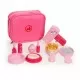 Gentuta de make-up cu 6 elemente din lemn Ecotoys PH10C001 Gentuta de make-up cu 6 elemente din lemn Ecotoys PH10C001