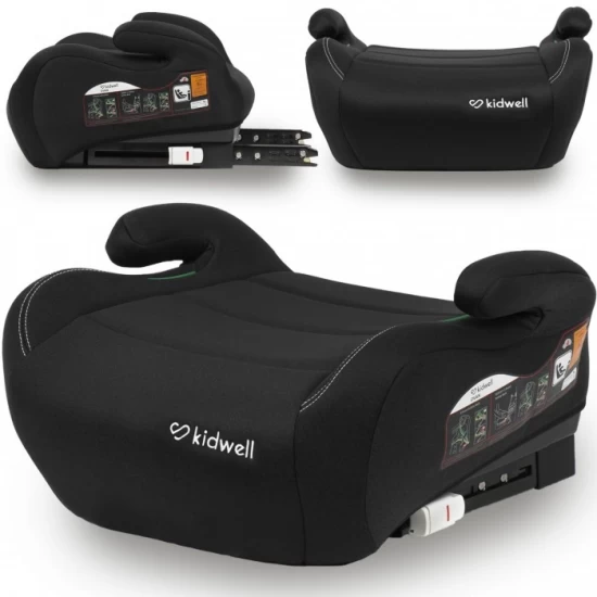 Inaltator auto 125-150 cm cu Isofix Kidwell Ovan - Black Inaltator auto 125-150 cm cu Isofix Kidwell Ovan - Black