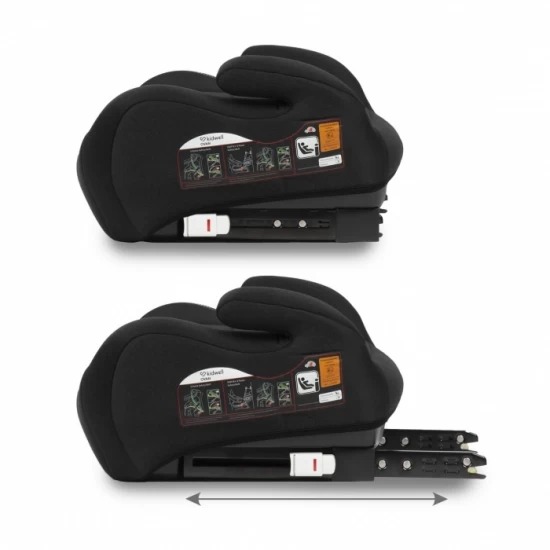 Inaltator auto 125-150 cm cu Isofix Kidwell Ovan - Black Inaltator auto 125-150 cm cu Isofix Kidwell Ovan - Black