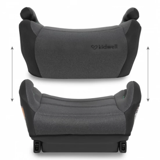 Inaltator auto 125-150 cm cu Isofix Kidwell Ovan - Black Gray Inaltator auto 125-150 cm cu Isofix Kidwell Ovan - Black Gray