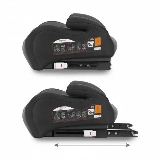 Inaltator auto 125-150 cm cu Isofix Kidwell Ovan - Black Gray Inaltator auto 125-150 cm cu Isofix Kidwell Ovan - Black Gray