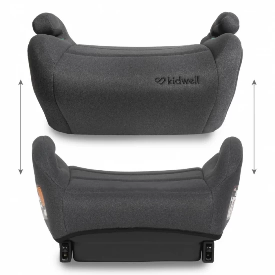 Inaltator auto 125-150 cm cu Isofix Kidwell Ovan - Gray Inaltator auto 125-150 cm cu Isofix Kidwell Ovan - Gray