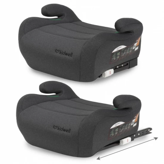 Inaltator auto 125-150 cm cu Isofix Kidwell Ovan - Gray Inaltator auto 125-150 cm cu Isofix Kidwell Ovan - Gray