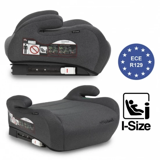 Inaltator auto 125-150 cm cu Isofix Kidwell Ovan - Gray Inaltator auto 125-150 cm cu Isofix Kidwell Ovan - Gray