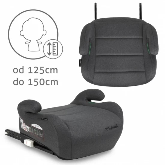 Inaltator auto 125-150 cm cu Isofix Kidwell Ovan - Gray Inaltator auto 125-150 cm cu Isofix Kidwell Ovan - Gray