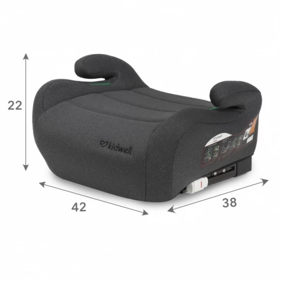 Inaltator auto 125-150 cm cu Isofix Kidwell Ovan - Gray Inaltator auto 125-150 cm cu Isofix Kidwell Ovan - Gray