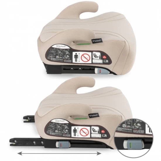 Inaltator auto cu Isofix pentru copii 125-150 cm Kidwell Bono - Beige