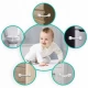 Incuietori de siguranta pentru usi si sertare, 6 bucati, Ricokids 798200 - Alb Incuietori de siguranta pentru usi si sertare, 6 bucati, Ricokids 798200 - Alb