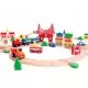 Joc circuit din lemn cu trenulet si masinute 90 piese Ecotoys Joc circuit din lemn cu trenulet si masinute 90 piese Ecotoys