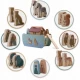 Jucarie educativa Arca lui Noe din lemn cu animalute, 17.5 x 13.5 x 20 cm, Nukido Jucarie educativa Arca lui Noe din lemn cu animalute, 17.5 x 13.5 x 20 cm, Nukido