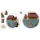 Jucarie educativa Arca lui Noe din lemn cu animalute, 17.5 x 13.5 x 20 cm, Nukido Jucarie educativa Arca lui Noe din lemn cu animalute, 17.5 x 13.5 x 20 cm, Nukido