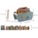 Jucarie educativa Arca lui Noe din lemn cu animalute, 17.5 x 13.5 x 20 cm, Nukido Jucarie educativa Arca lui Noe din lemn cu animalute, 17.5 x 13.5 x 20 cm, Nukido