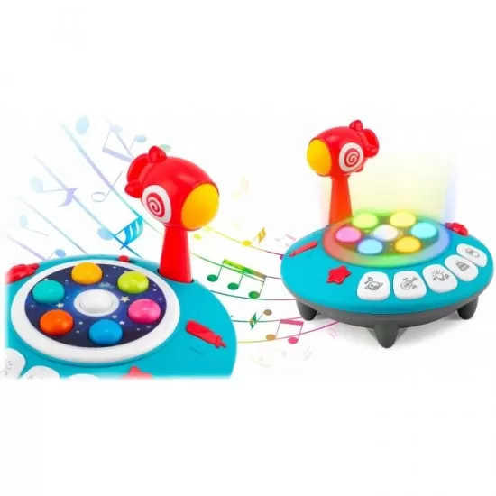Jucarie interactiva cu ciocan, sunete si lumini Ricokids RK-753 Jucarie interactiva cu ciocan, sunete si lumini Ricokids RK-753