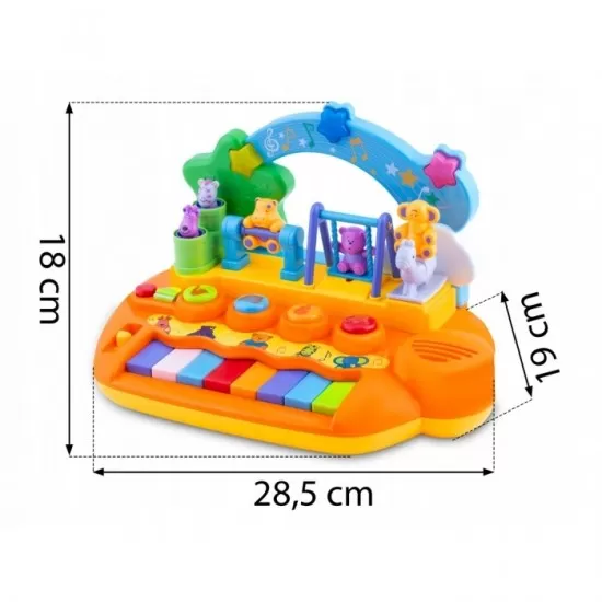 Jucarie educativa cu pian si lumini Ricokids RK-749 Jucarie educativa cu pian si lumini Ricokids RK-749