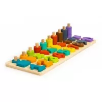 Jucarie educativa din lemn 3 in 1 Ecotoys
